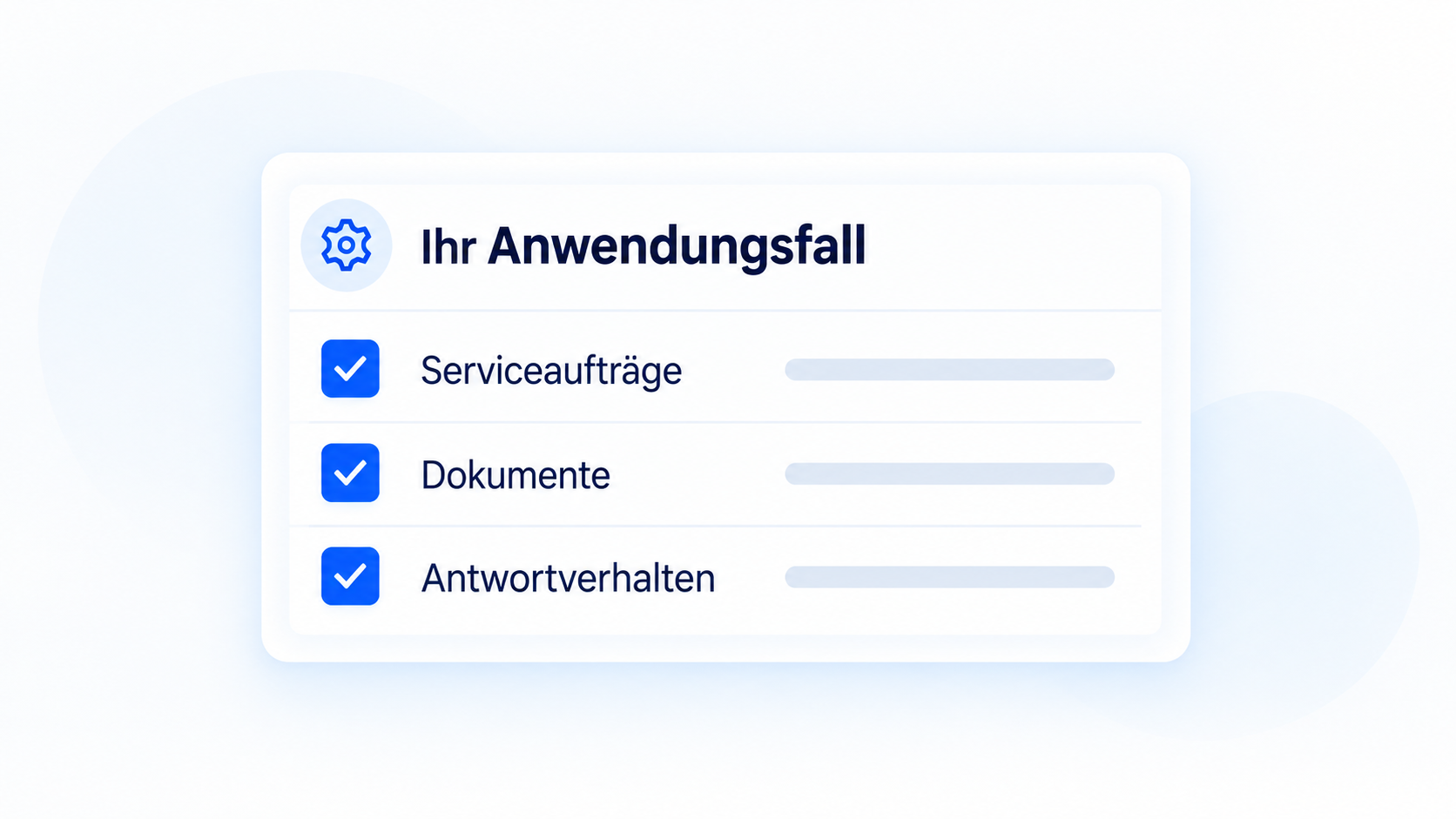 Einstellungen für einen KI-Dokumentchat mit abgestimmten Aufgaben, verständlichen Antworten und Tests anhand typischer Fragen.